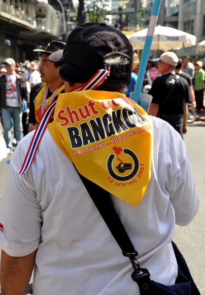 Bangkok,Thailand: Operation Shut Down Bangkok Demonstrators — Stock Photo, Image