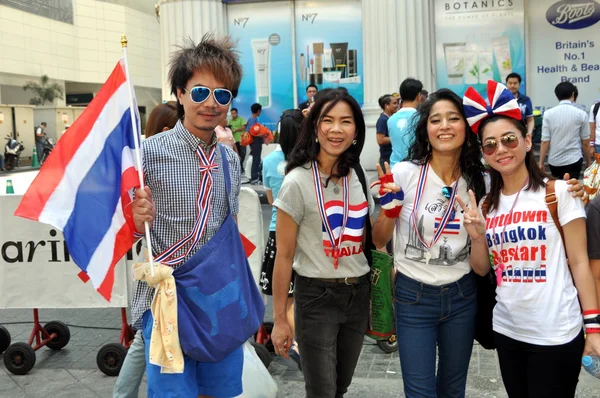 Bangkok, Thailand: Operation Luk Bangkok Demonstratorer - Stock-foto