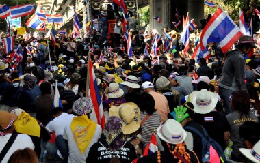 Bangkok, Tayland: operasyon kapamak bangkok göstericiler