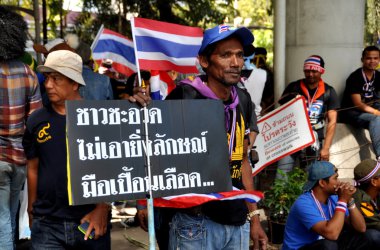 Bangkok, Tayland: operasyon kapamak bangkok gösterici