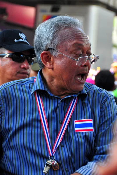 Bangkok, thailand: suthep thaugsuban, pdrc ledare som försöker störta den thailändska regeringen — Stockfoto