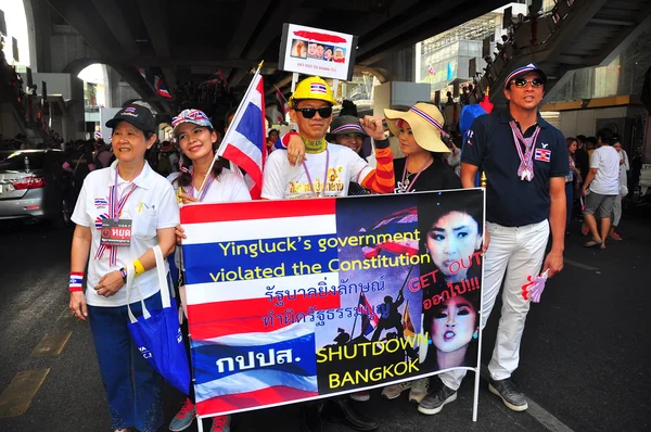 Bangkok, Thailandia: Operazione Spegnere Bangkok Dimostratori — Foto Stock