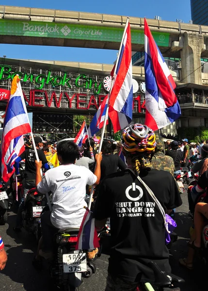 曼谷，泰国： 操作关闭曼谷示威者 — 图库照片