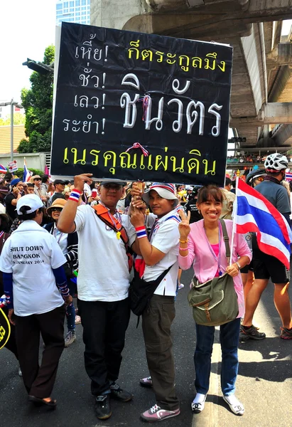 Bangkok, Thailand: Operation Shut Down Bangkok Demonstrators — Stock Photo, Image