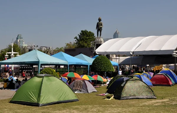 Bangkok, Tayland: bangkok protestocu kes operasyonu'nın uyku çadır — Stok fotoğraf