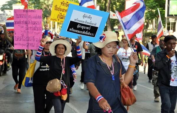 Bangkok, thailand: drift stängs bangkok demonstranter — Stockfoto