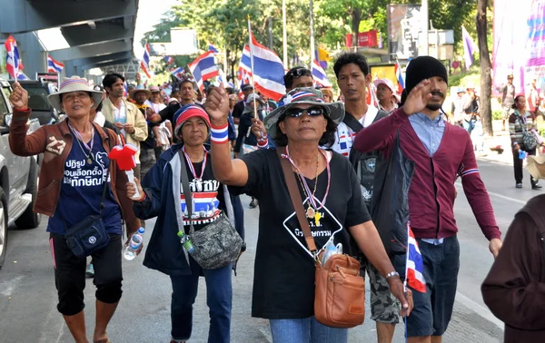 バンコク、タイ: バンコクのデモ隊をシャット ダウン操作 — ストック写真