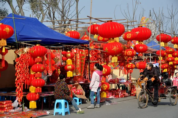 Επαρχιακή, Κίνα: κινεζικές διακοσμήσεις νέο έτος — Φωτογραφία Αρχείου