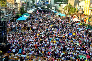 Bangkok, Tayland: operasyon kapamak bangkok göstericiler
