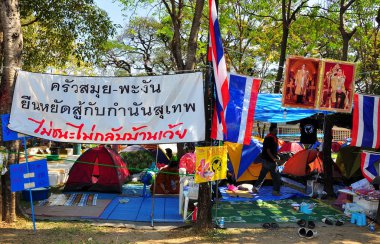 Bangkok, Tayland: operasyon kapamak bangkok protesto işareti