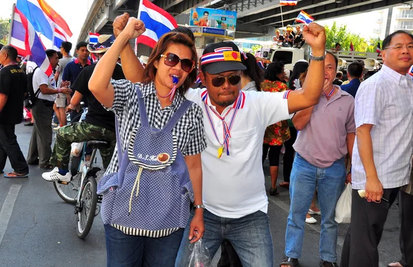 Bangkok, Thailand: Operation Shut Down Bangkok Demonstrators — Stock Photo, Image