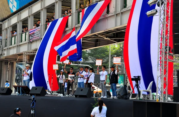 Bangkok, thailand: drift stängs bangkok demonstranter — Stockfoto