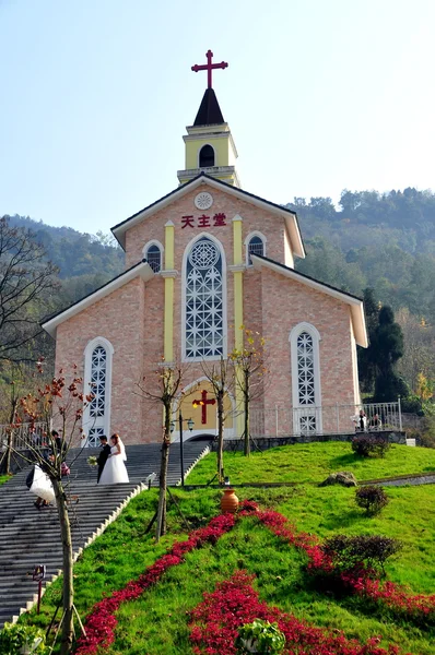 Bai Lu, China: Igreja Cristã de Bai Lu — Fotografia de Stock