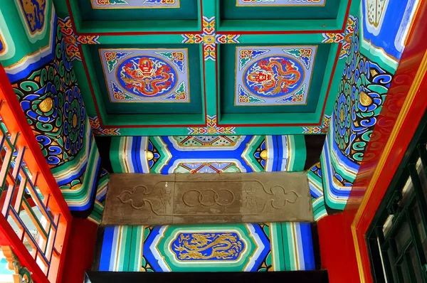 Beijing, China: Wengchang Gallery Ceiling at the Summer Palace — Stock Photo, Image
