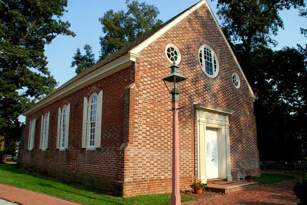 1791 gamla wye kyrkan i wye mills, maryland — Stockfoto