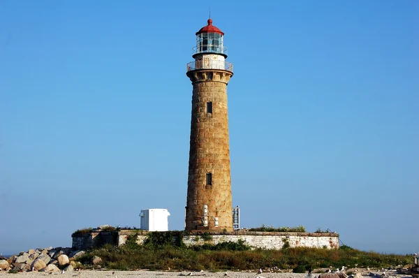 1868 Little Gull Lighthouse on Long Island, NY — Stock Photo, Image