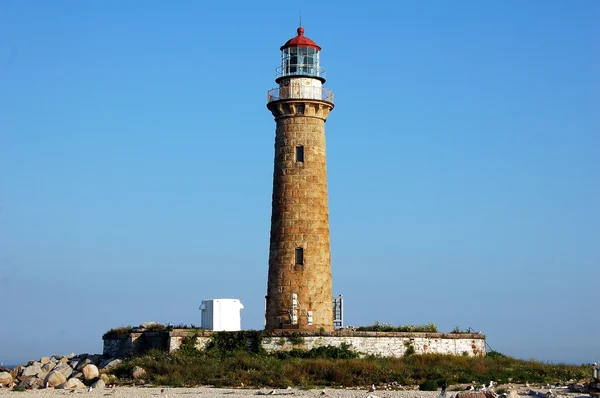 1868 Little Gull Lighthouse em Long Island, NY — Fotografia de Stock