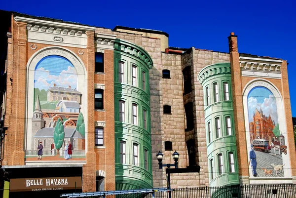 Murales de pared en Yonkers, Nueva York — Foto de Stock