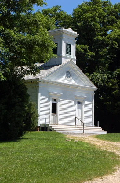 Old Bethpage Village, NY: 1857 Manetto Hill Church — Stock Photo, Image