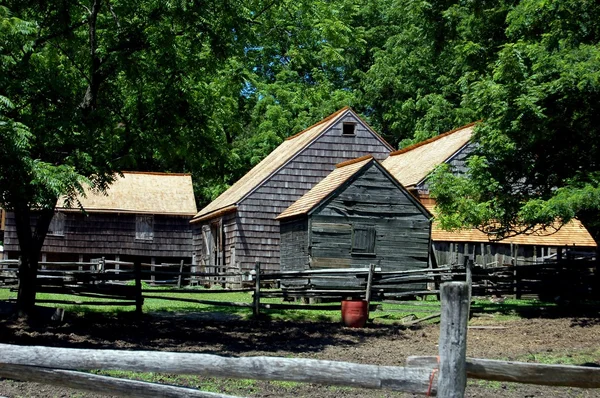 1855 richard s. powell fazenda na antiga vila de Betfagé, ny — Fotografia de Stock