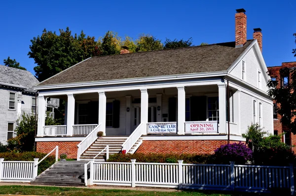 Springfield, illinois: ca. 1837 elijah isles house — Stockfoto