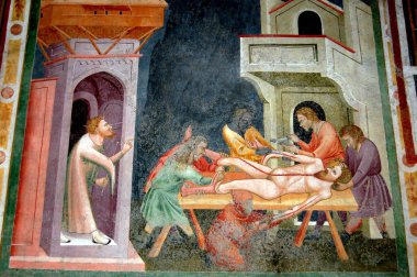 Bolzano, İtalya: 17-18. yüzyıl Rönesans kilise freskler