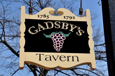 Alexandria, va: gadsby's tavern işareti