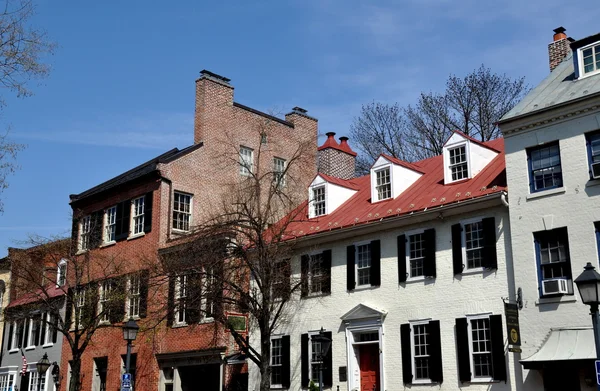 Alexndria, VA: Casas do século 18-19 em Cameron Street — Fotografia de Stock