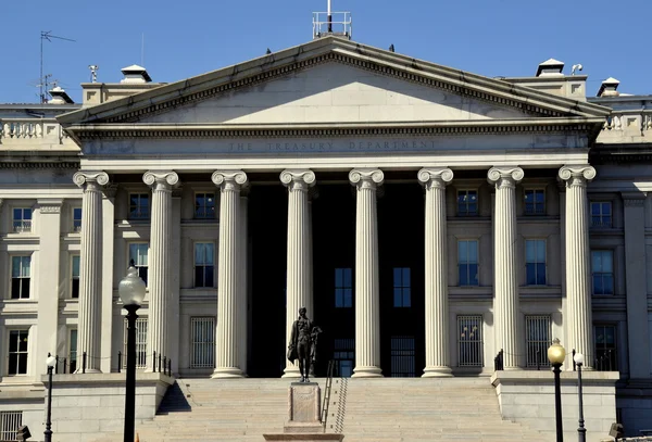 Washington, dc: u.s.treasury oddělení — Stock fotografie