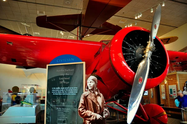 Washington, dc: amelia earhart wystawa w Muzeum nasa — Zdjęcie stockowe