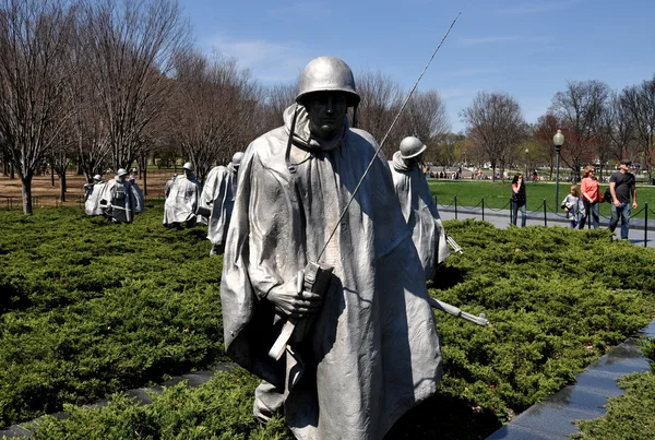 Вашингтон, округ Колумбия: Мемориал корейской войны — стоковое фото
