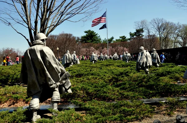 Ουάσιγκτον, το μνημείο πολέμου dc:korean — Φωτογραφία Αρχείου