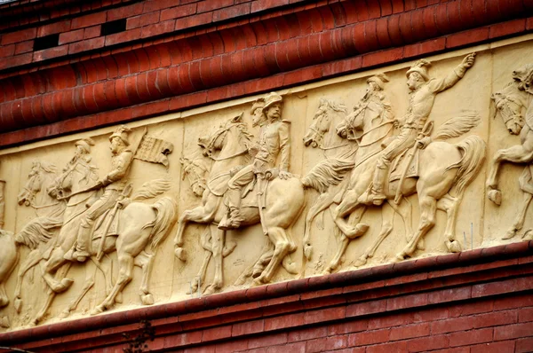 Вашингтон: Bas Relief Frieze в Национальном музее строительства — стоковое фото