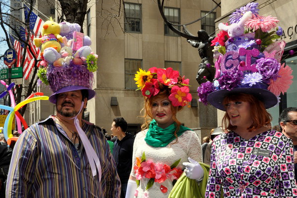 NYC: People at Easter Parade