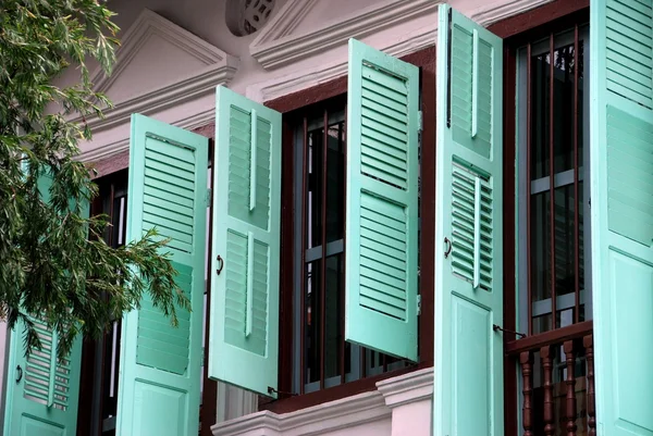 Singapur: szmaragdowe wzgórze peranakan domu — Zdjęcie stockowe