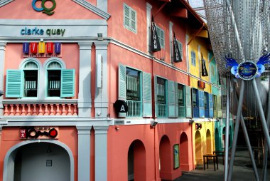 Singapur: clarke quay binalar