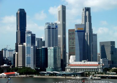 Singapur: merkezi iş bölgesi görünümünü