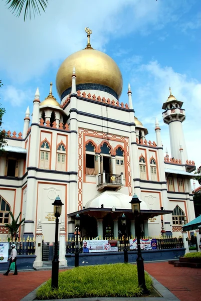 Singapur: masjid sultan mosque Singapur — Zdjęcie stockowe