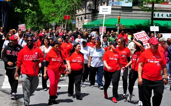 NYC: aids spacerem 2014 — Zdjęcie stockowe