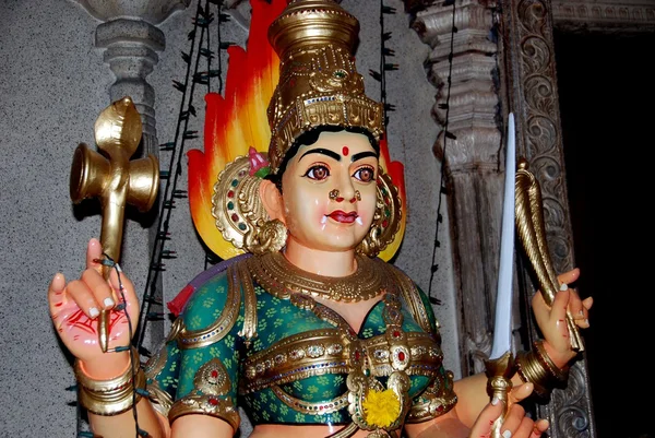 Szingapúr: sri veeramakaliamman hindu templom — Stock Fotó