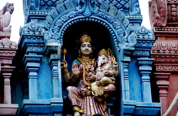 Singapur: świątyni hinduskiej sri veeramakaliamman — Zdjęcie stockowe