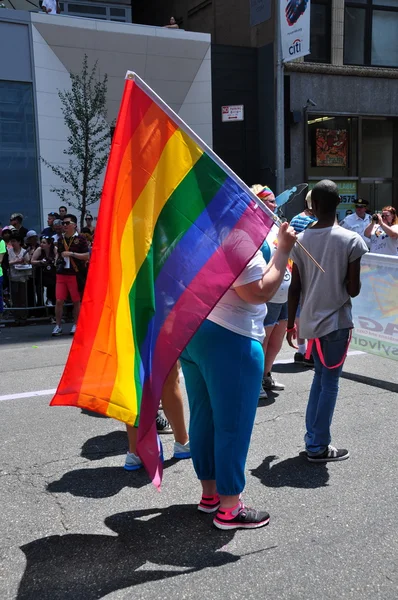 NYC: гей-парад 2014 года — стоковое фото