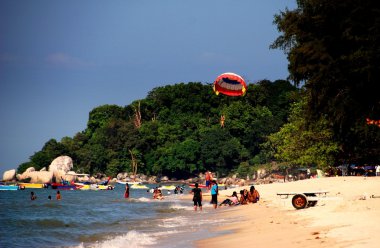 Batu Ferringhi, Malaysia: Beach Scene clipart