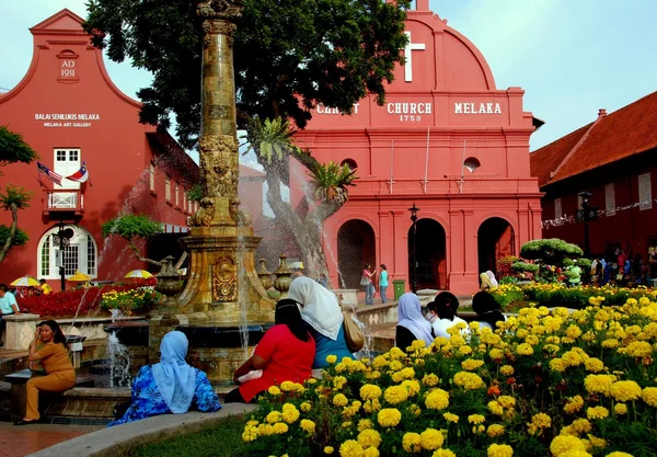 Melaka, Malezya: 1753 christ church — Stok fotoğraf