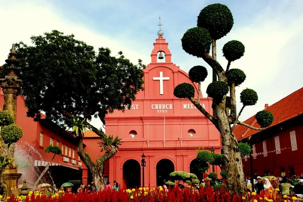 Melaka, malaysia: 1753 Kristuskyrkan — Stockfoto
