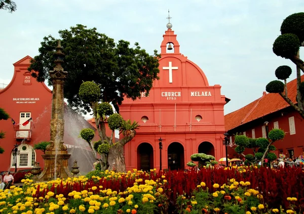 Melaka, Malasia: 1753 Christ Church — Foto de Stock