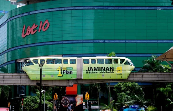 Kuala Lumpur, Malesia:: Monorotaia di transito rapido di KL — Foto Stock