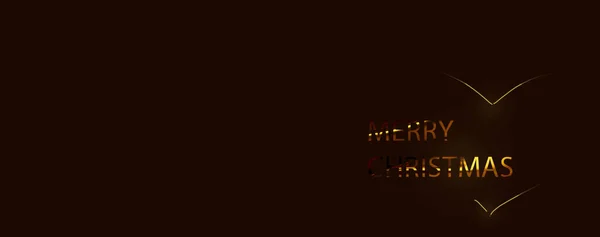 Gouden tekst op rode achtergrond. Vrolijk Kerstfeest en Gelukkig Nieuwjaar belettering voor uitnodiging en wenskaart, prenten en posters. Handgetekende inscriptie, calligrafisch ontwerp. — Stockfoto