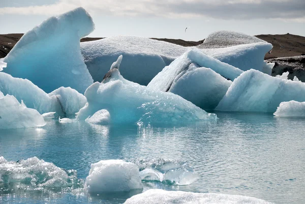 Lago Jokulsarlon com geleira — Fotografia de Stock