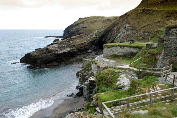 Bahía del Rey Arturo en Cornwall — Foto de Stock